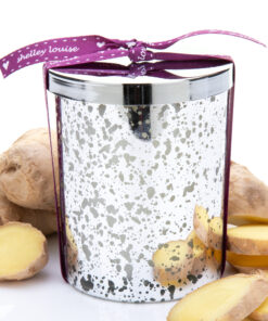 Just Ginger Lrg Glam Silver Candle