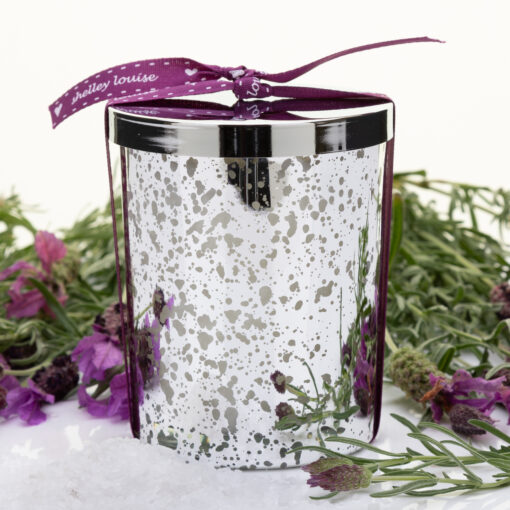 Love Lavender Large Silver Candle