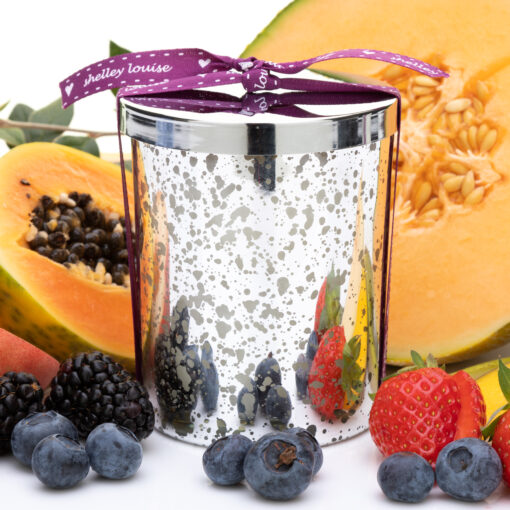 Tropican Lrg Glam Silver Candle