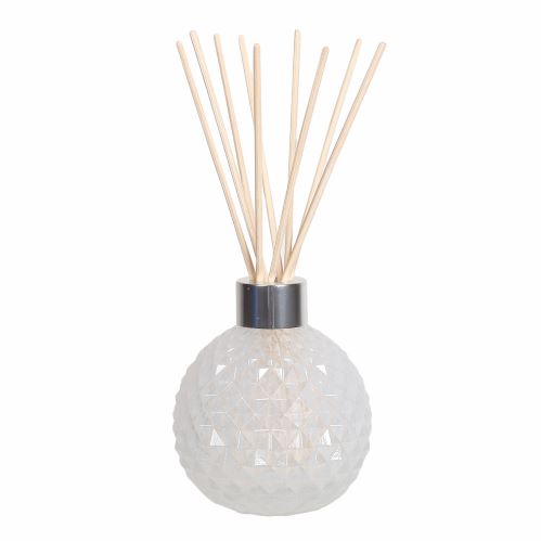 Frosted Decorative Glass Diffuser Bottle & 50 Rattan Reeds