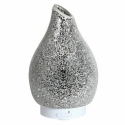 LED Ultrasonic Diffuser - Silver Crackle
