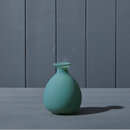 60801 Green Matte Posy Vase