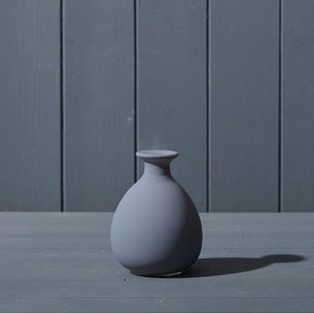 60803 Grey Matte Posy Vase